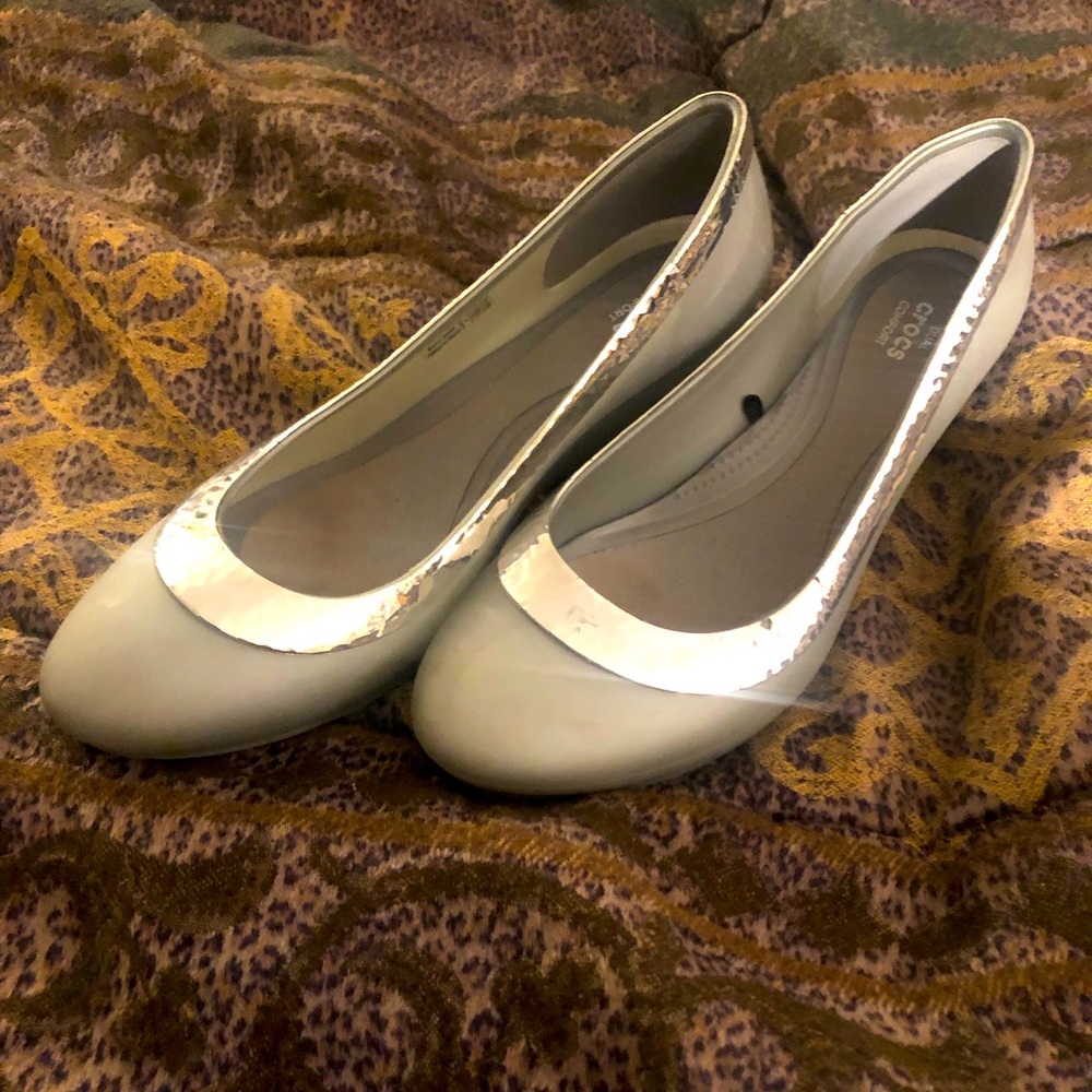 Relisting- Crocs wedge heels